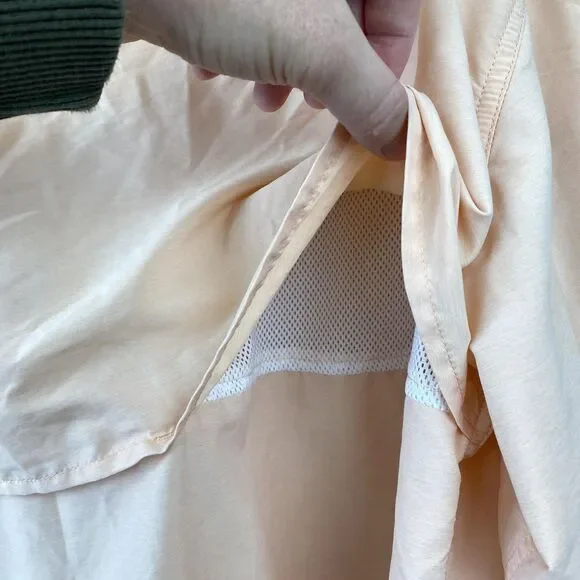 LL Bean Shirt Mens Medium Peach Lightweight Nylon Outdoor Fishing Vented Pockets - Picture 6 of 10
